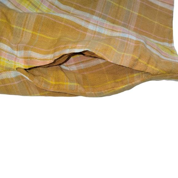 Lulus Skirt Womens Large Multi Plaid Orange Academia Anime School Girl Uwu NEW - Picture 6 of 12